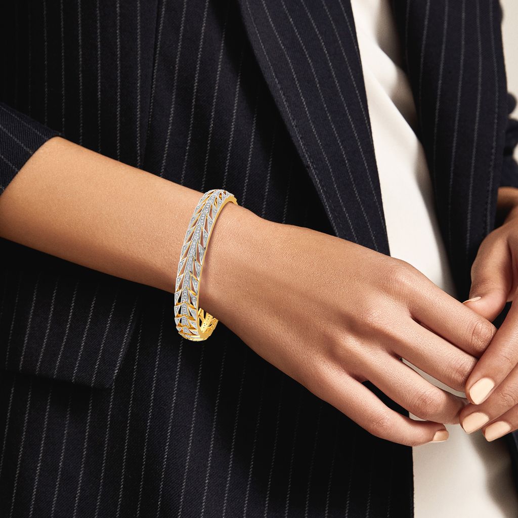 Sharp N Chic Diamond Bangles