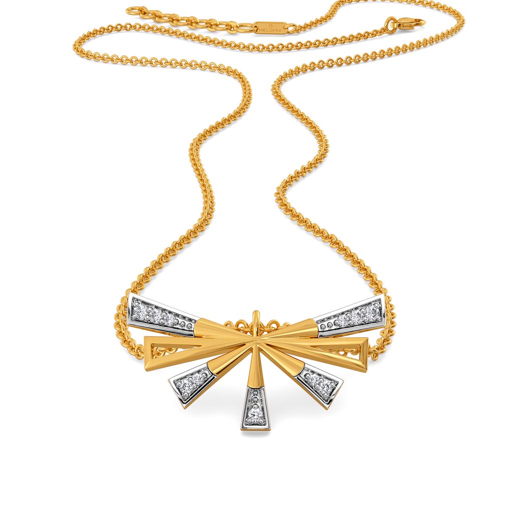 Strong Winged Diamond Necklaces