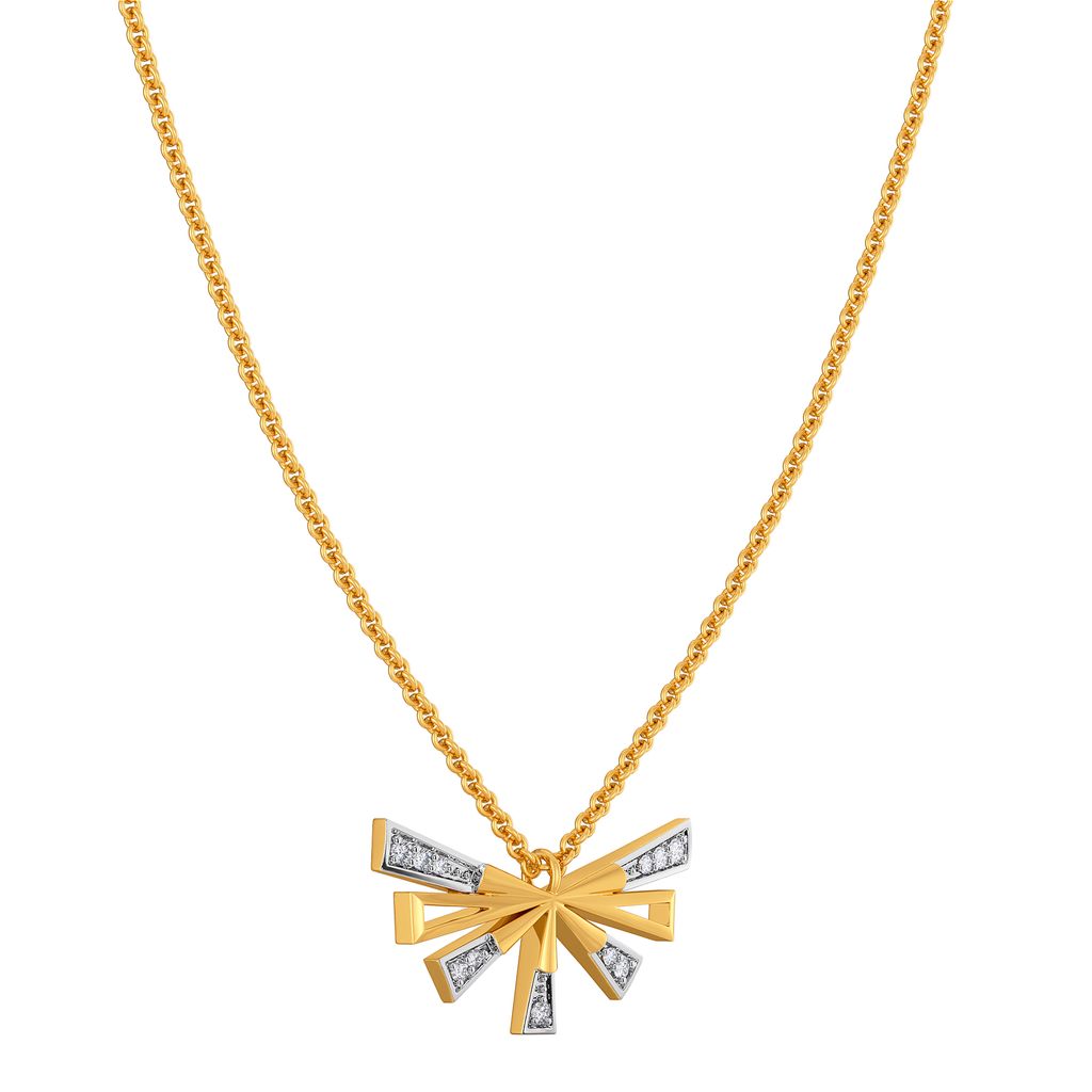 Strong Winged Diamond Necklaces