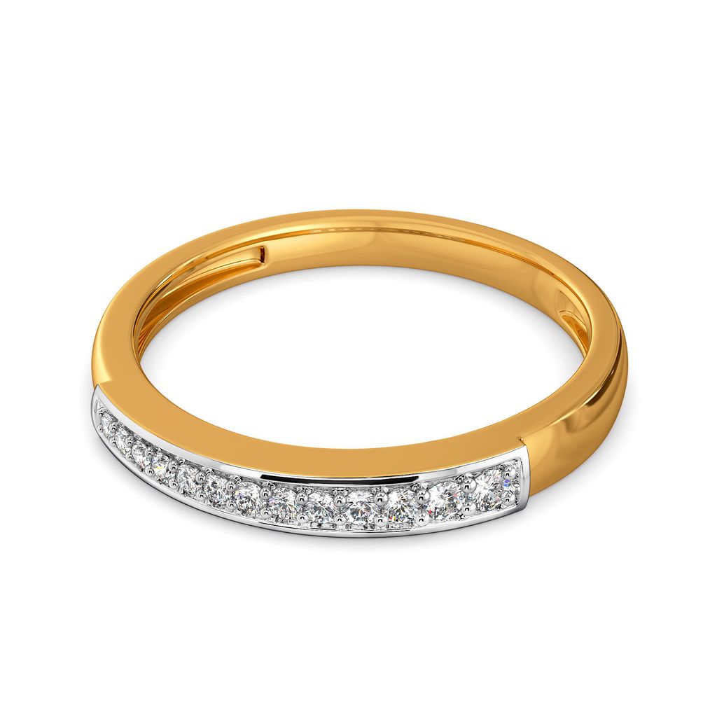 Angled Tangle Diamond Rings alternate view 2