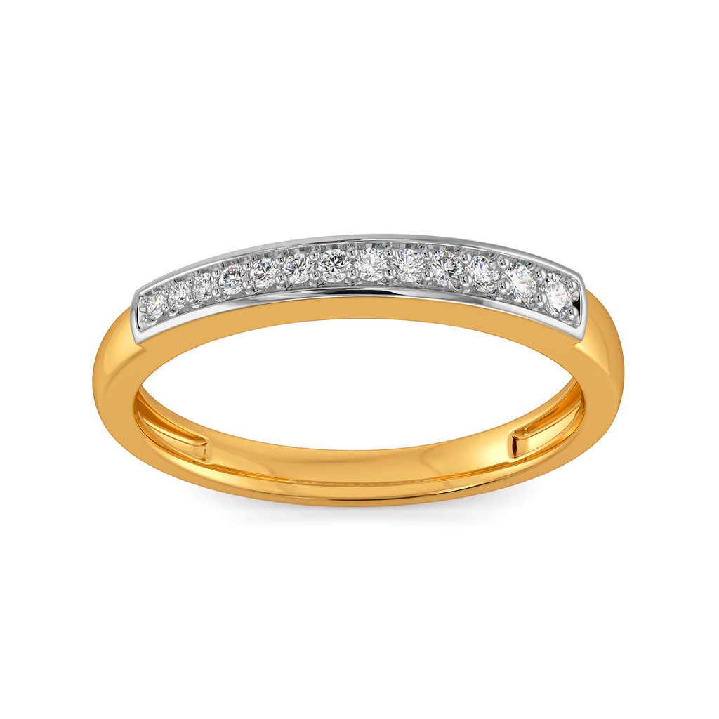 Angled Tangle Diamond Rings alternate view 3