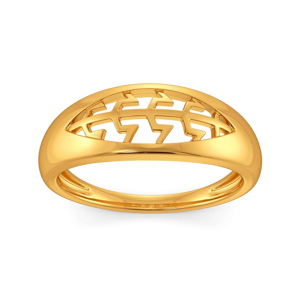 Peek A Tweed Gold Rings alternate view 2
