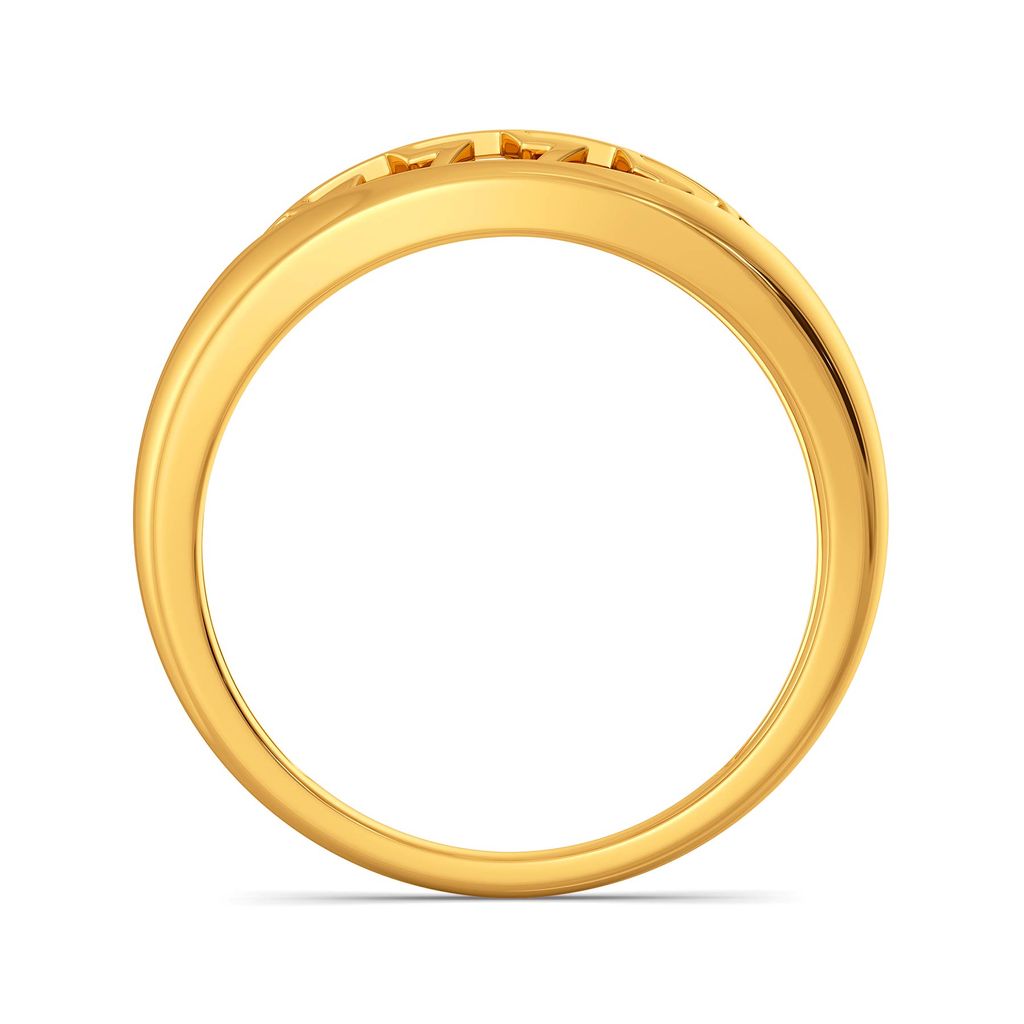 Peek A Tweed Gold Rings image