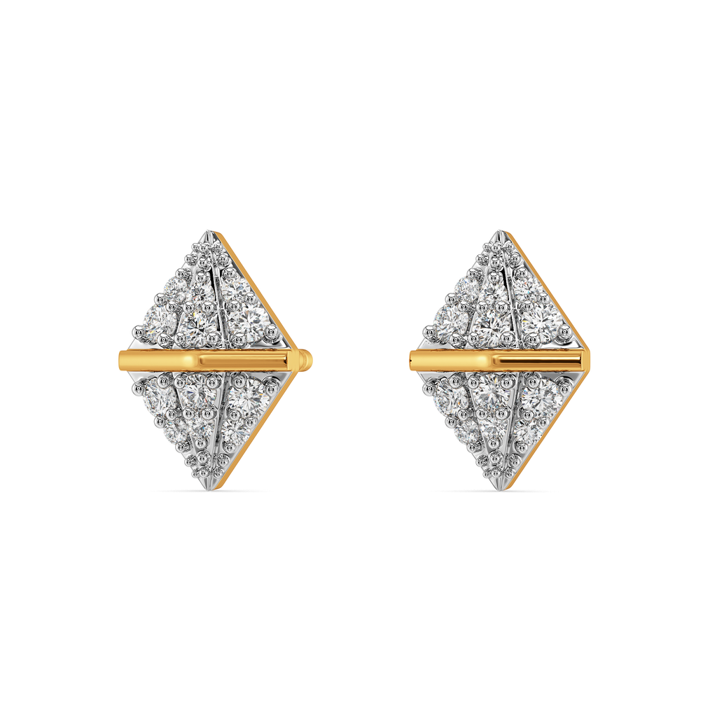 Pretty Pleats Diamond Earrings