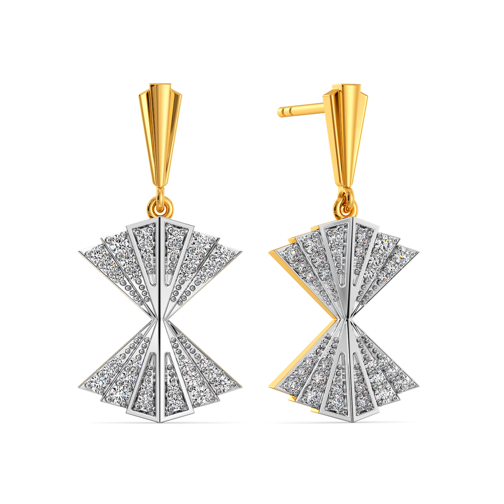 Pleat Appeal Diamond Earrings