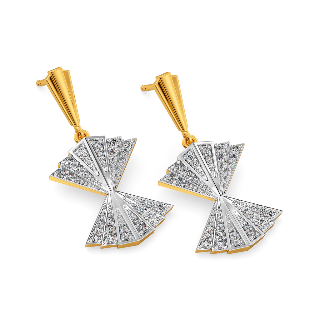 Pleat Appeal Diamond Earrings