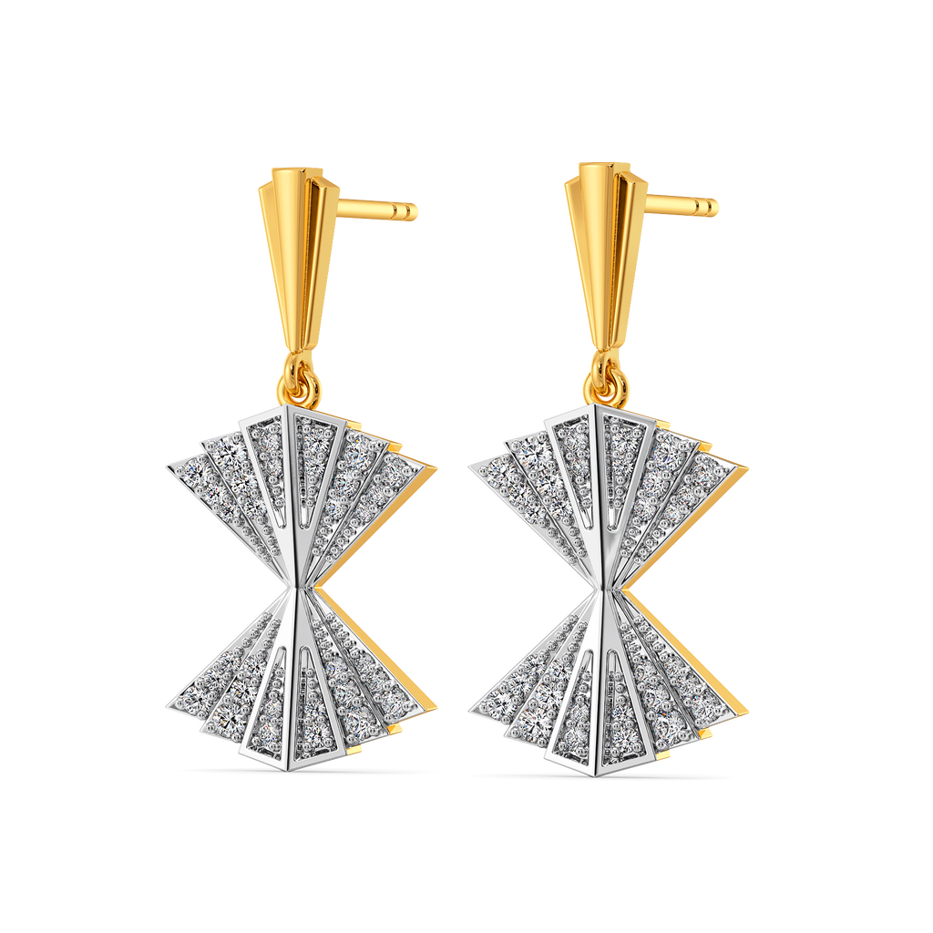 Pleat Appeal Diamond Earrings