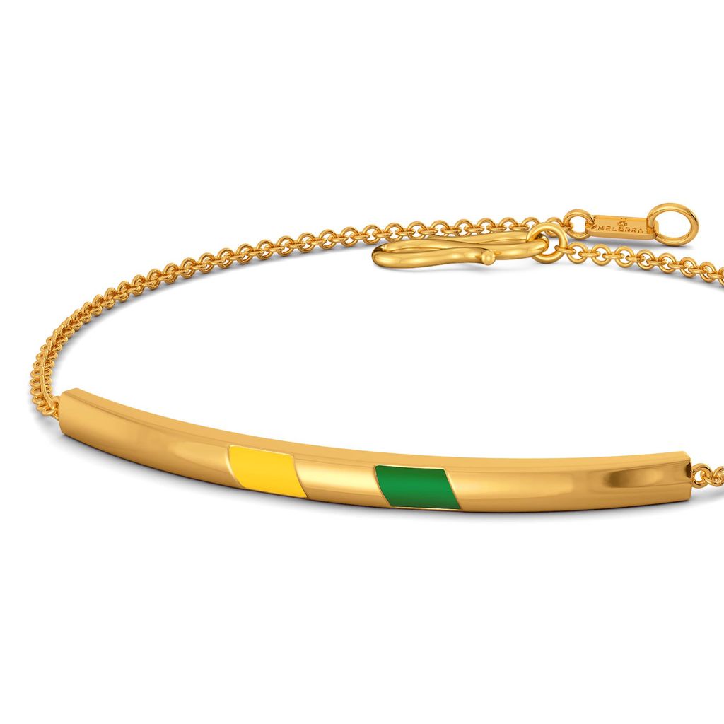 Varsity Greens Gold Bracelets