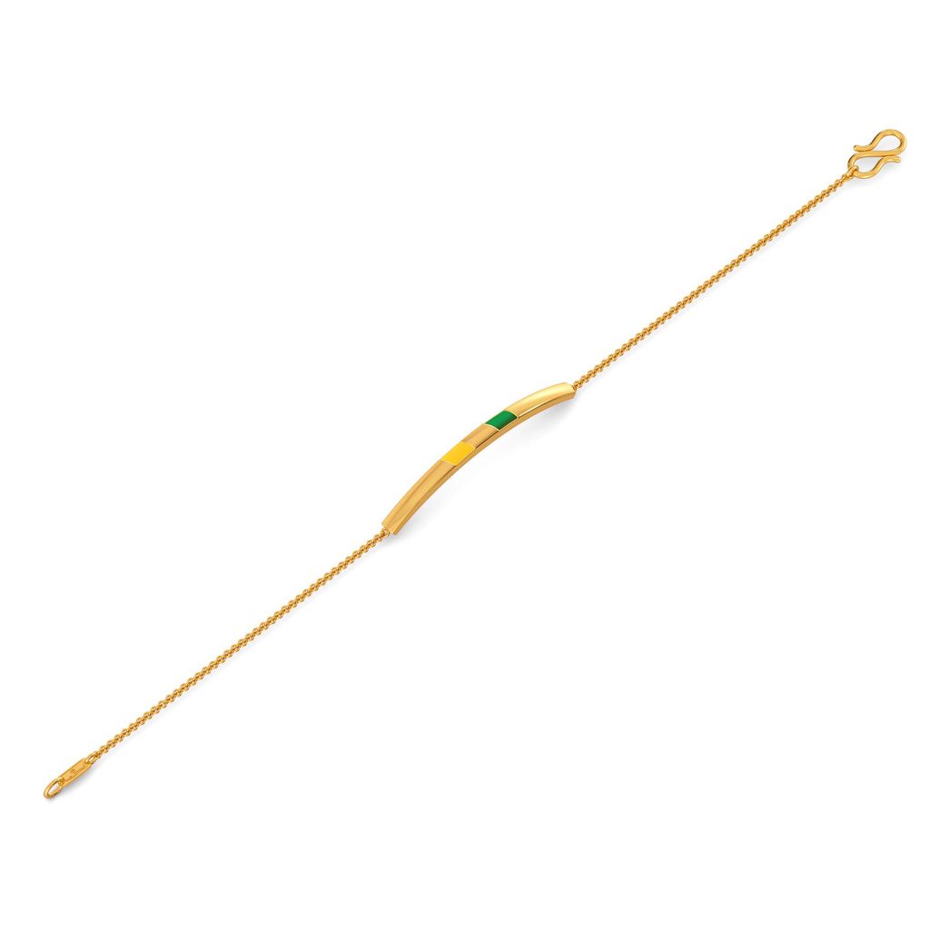 Varsity Greens Gold Bracelets