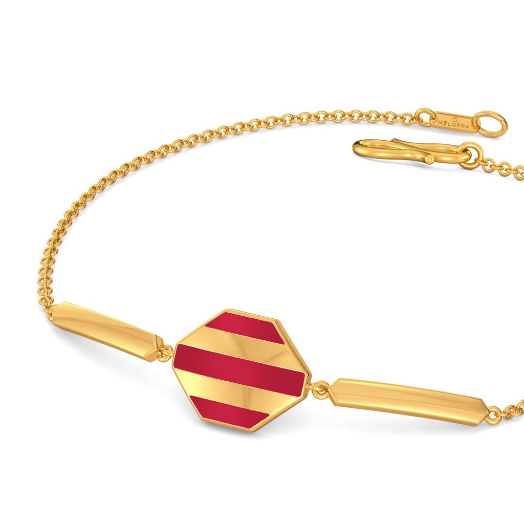 Maroon Major Gold Bracelets