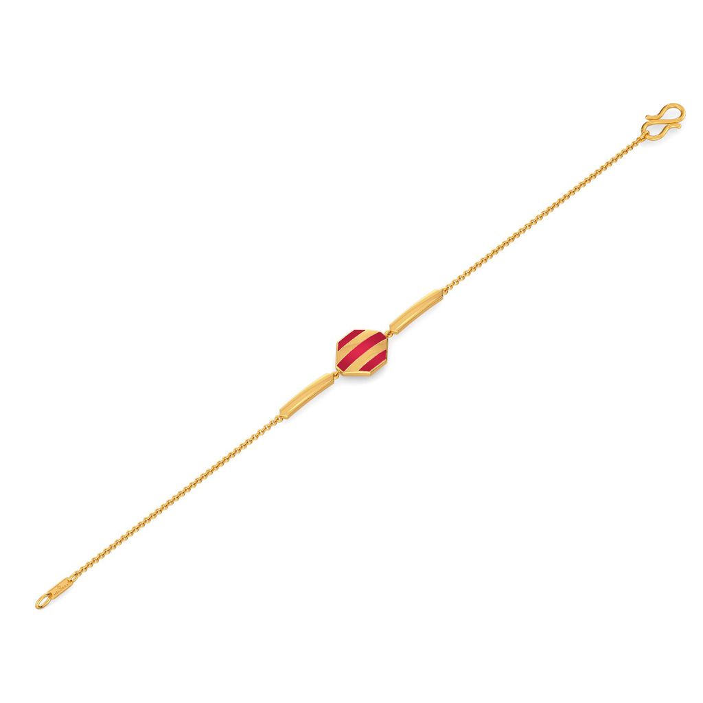 Maroon Major Gold Bracelets