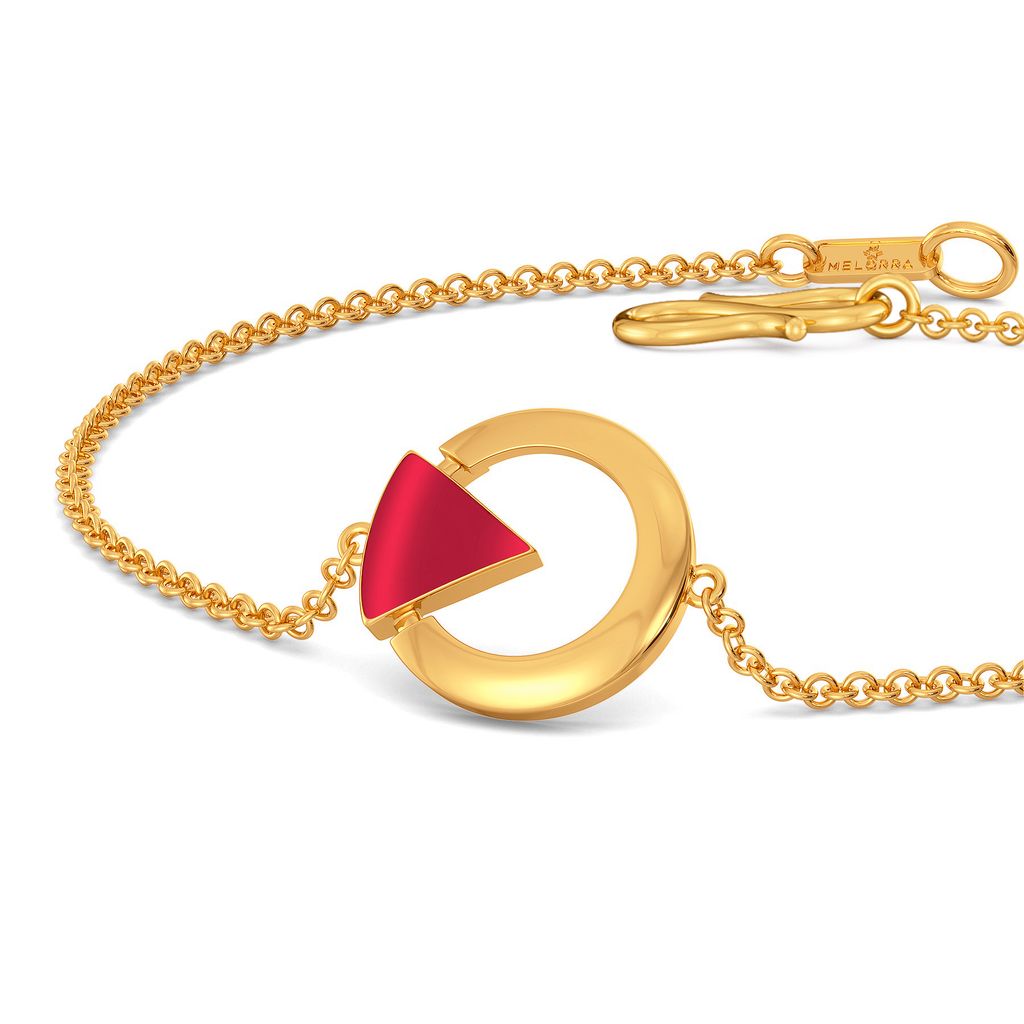 Preppy Patterns Gold Bracelets