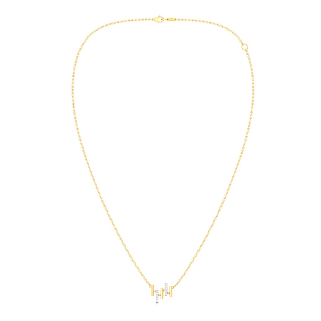 Bar Chart Diamond Necklaces