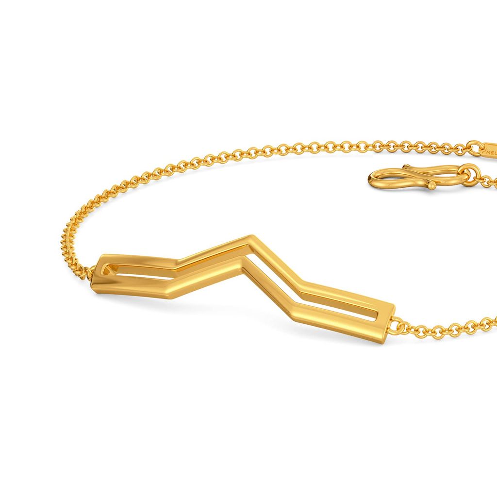 Parallel Twos Gold Bracelets