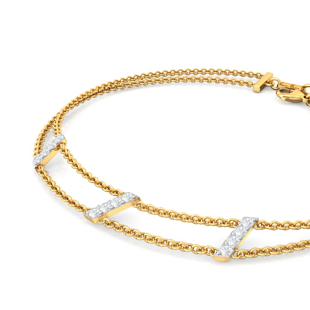 Dancing Stripes Diamond Bracelets