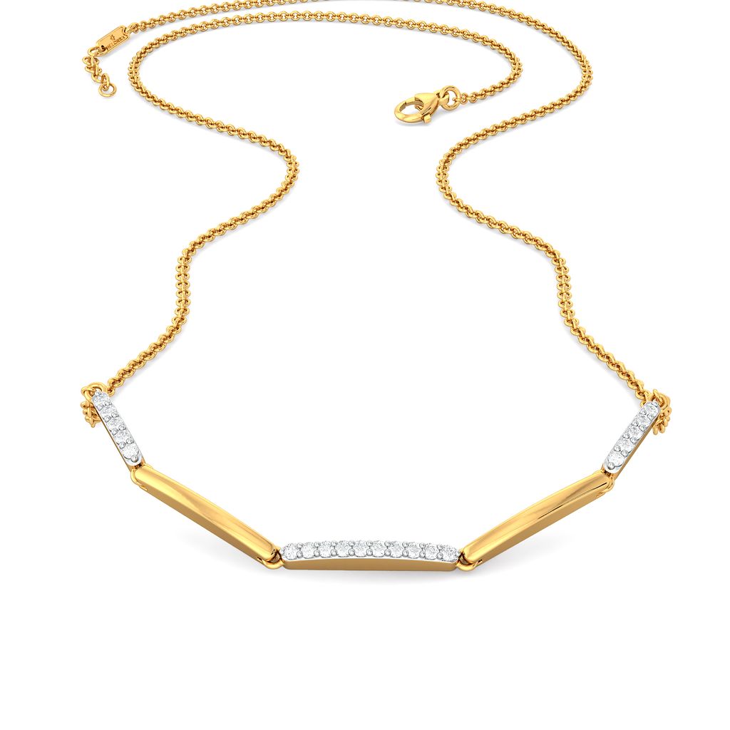 The Tripple Dash Diamond Necklaces
