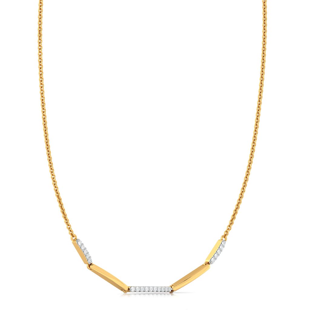 The Tripple Dash Diamond Necklaces
