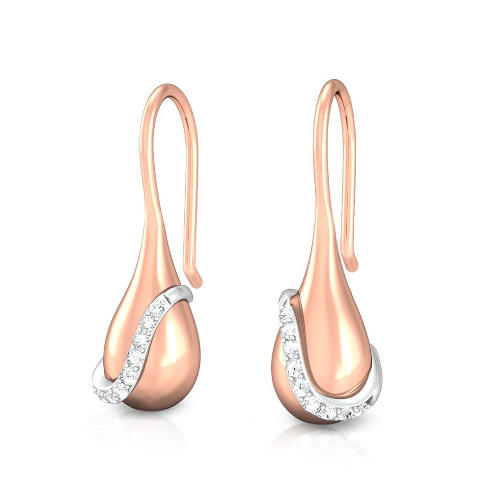 Pink pout Diamond Earrings