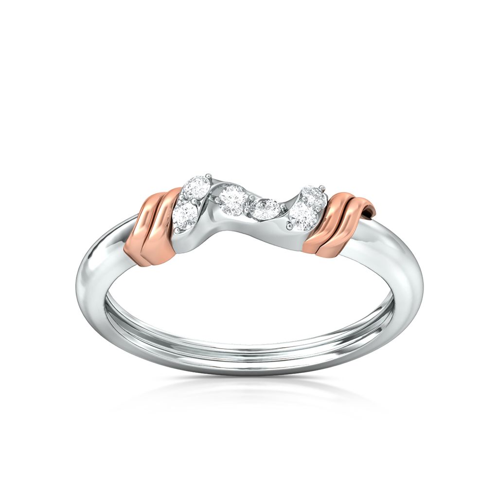 Curly Ribbon Diamond Rings alternate view 3