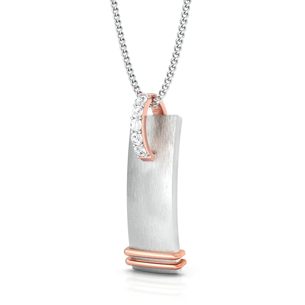 Frosted white Diamond Pendants