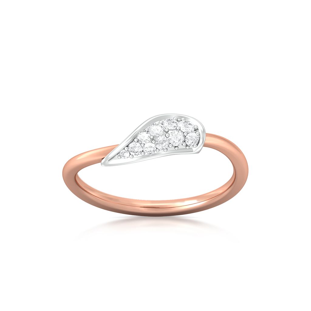 Leaf on a twig Diamond Rings alternate view 3