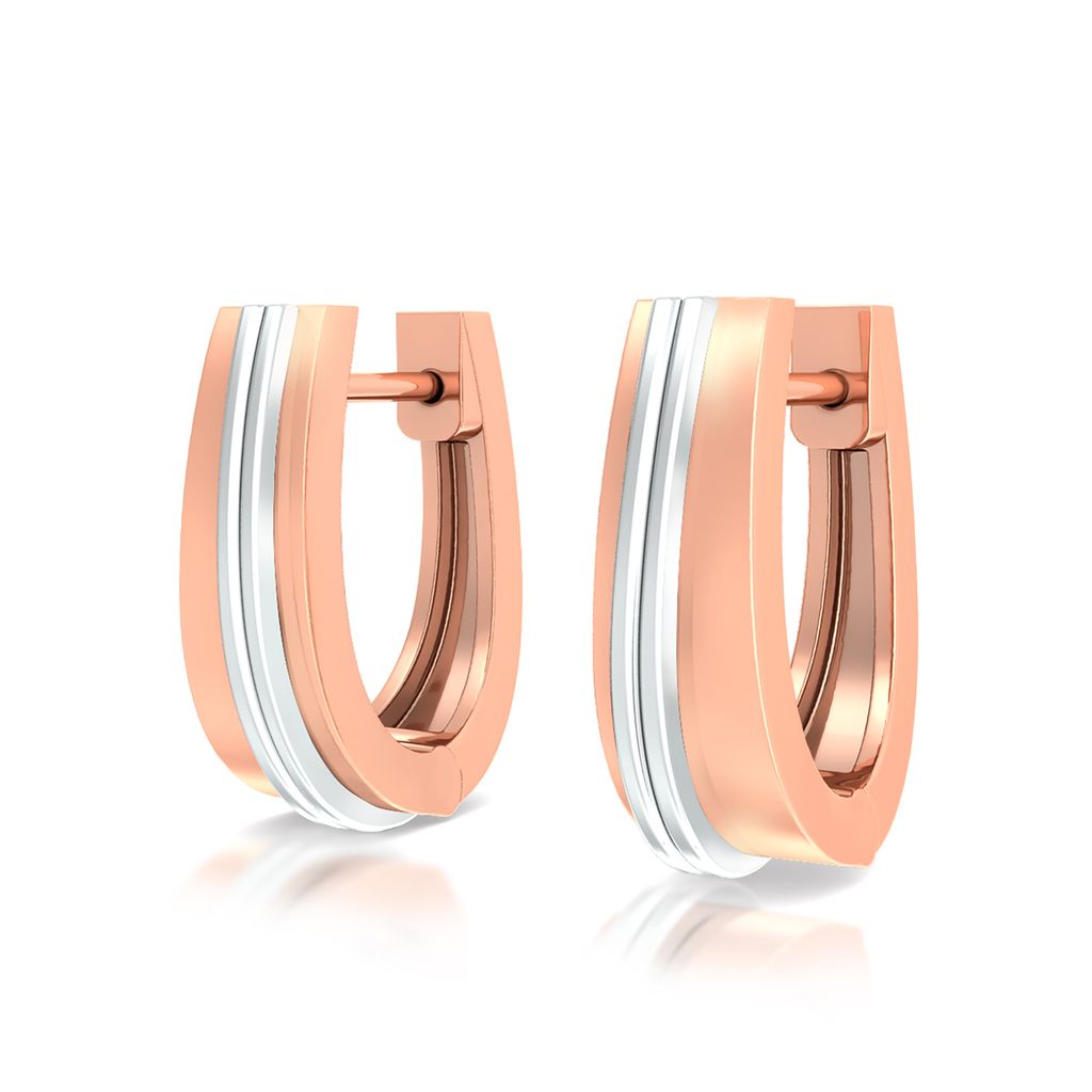 Soft Trapazoid Gold Earrings