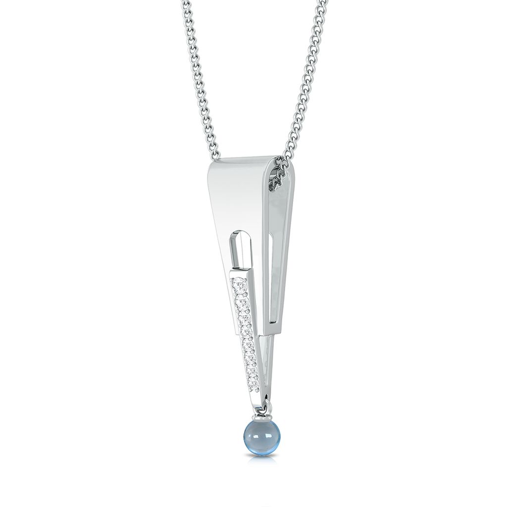 Arctic blue Diamond Pendants