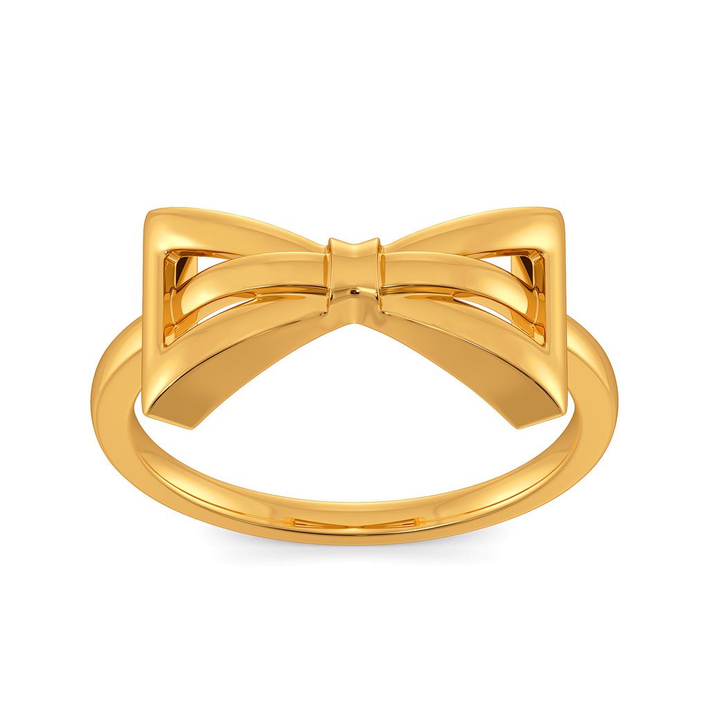 Bow Blooms Gold Rings alternate view 2
