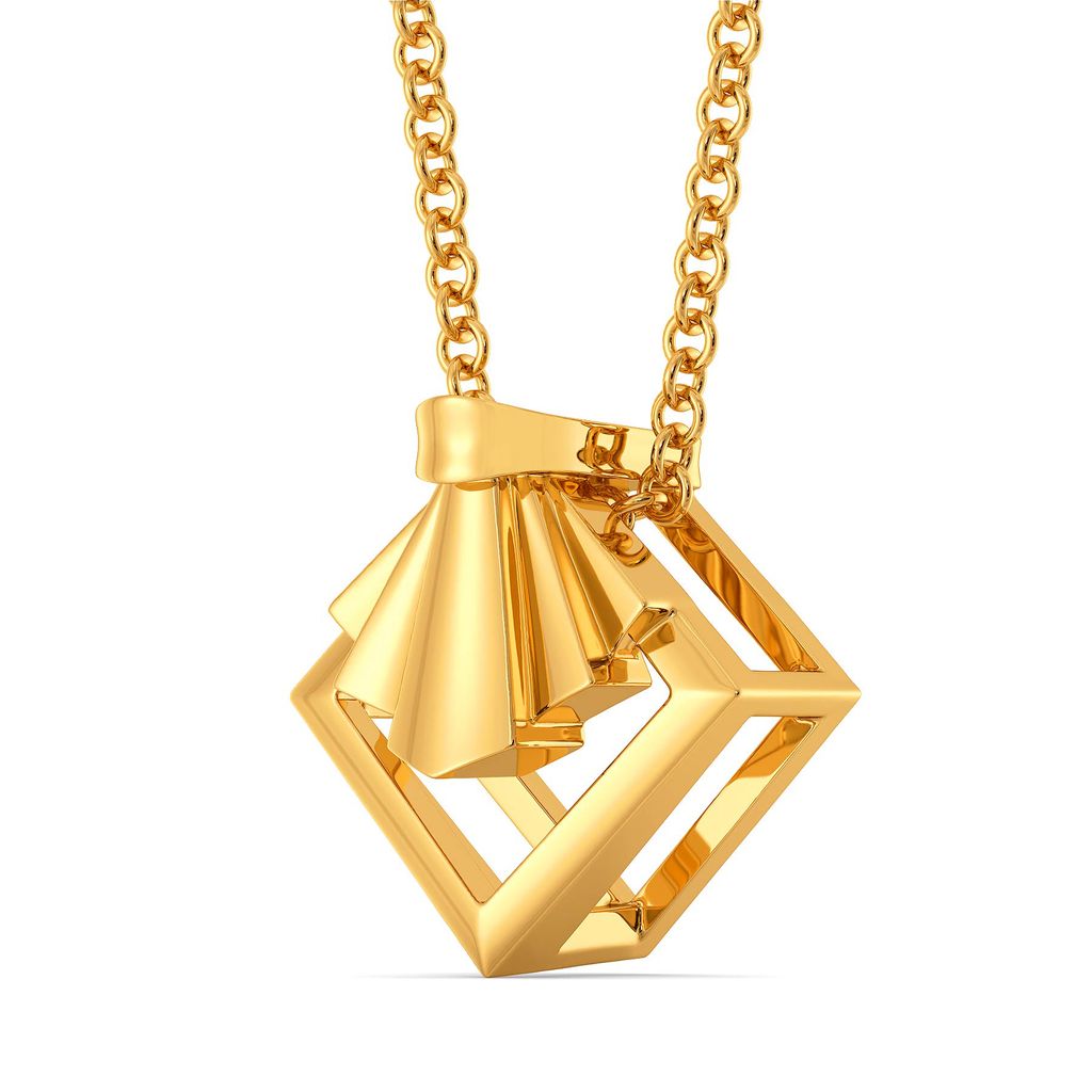 Knot A Bow Gold Pendants