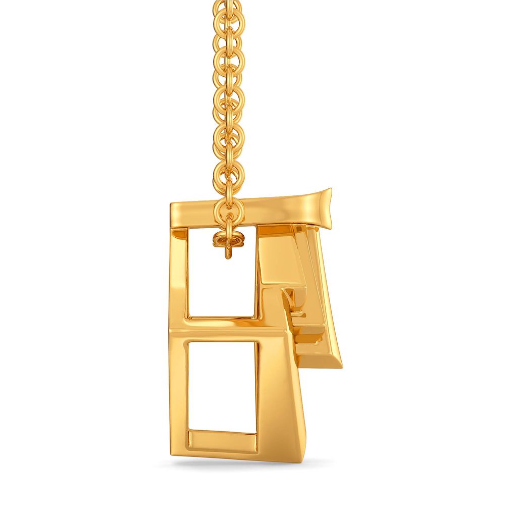 Knot A Bow Gold Pendants
