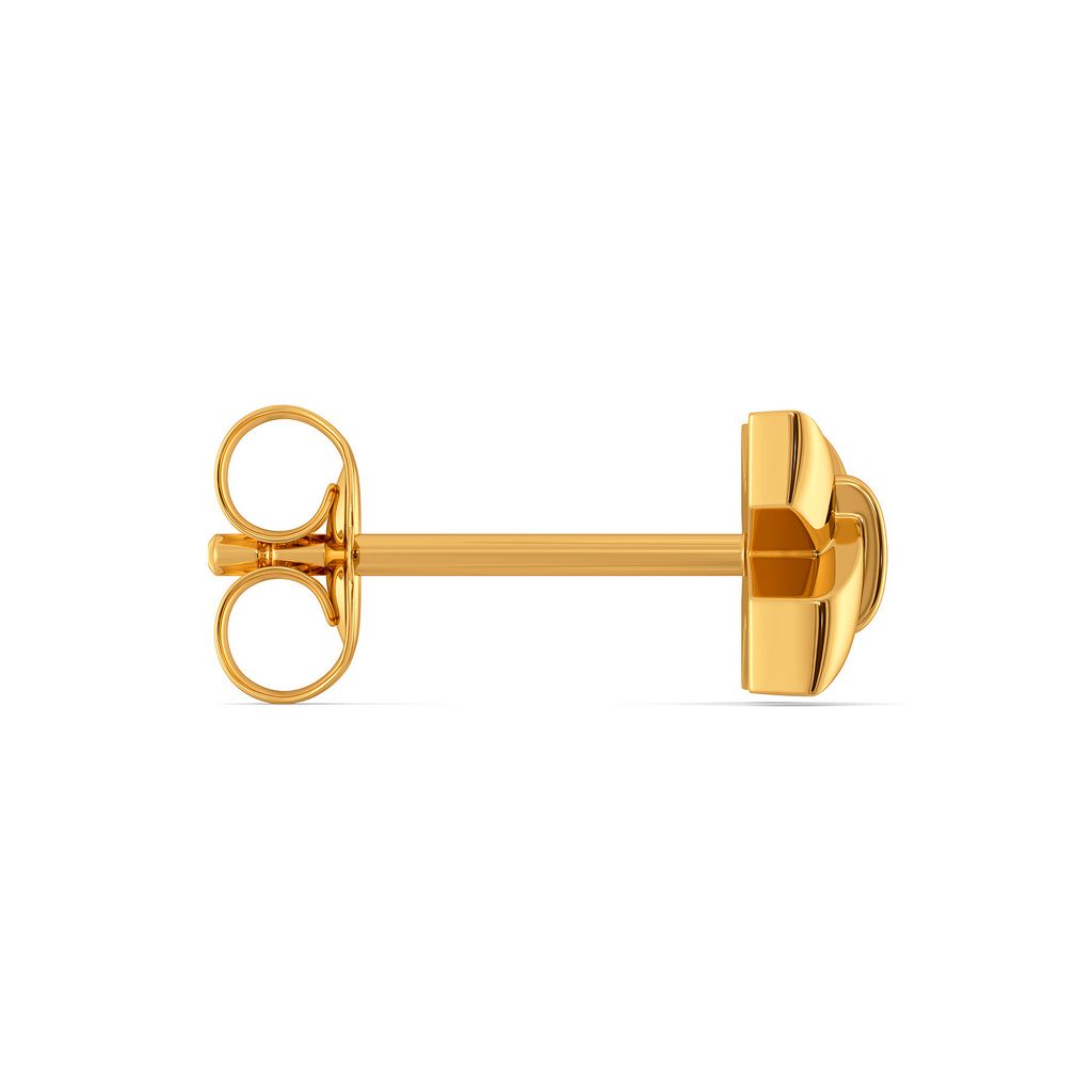 Bow Buckles Gold Earrings