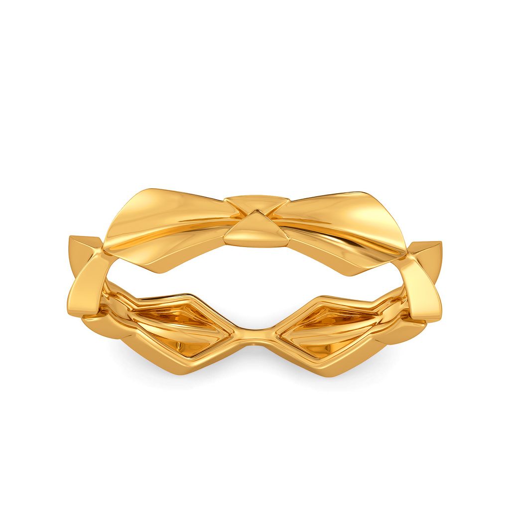 Bow Bolshie Gold Rings alternate view 2
