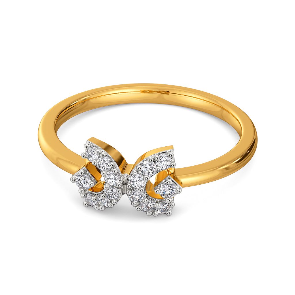 Bold in Bow Diamond Rings alternate view 2