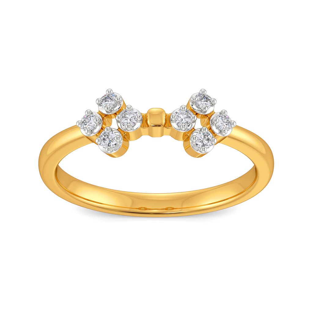 Floret Knots Diamond Rings alternate view 2