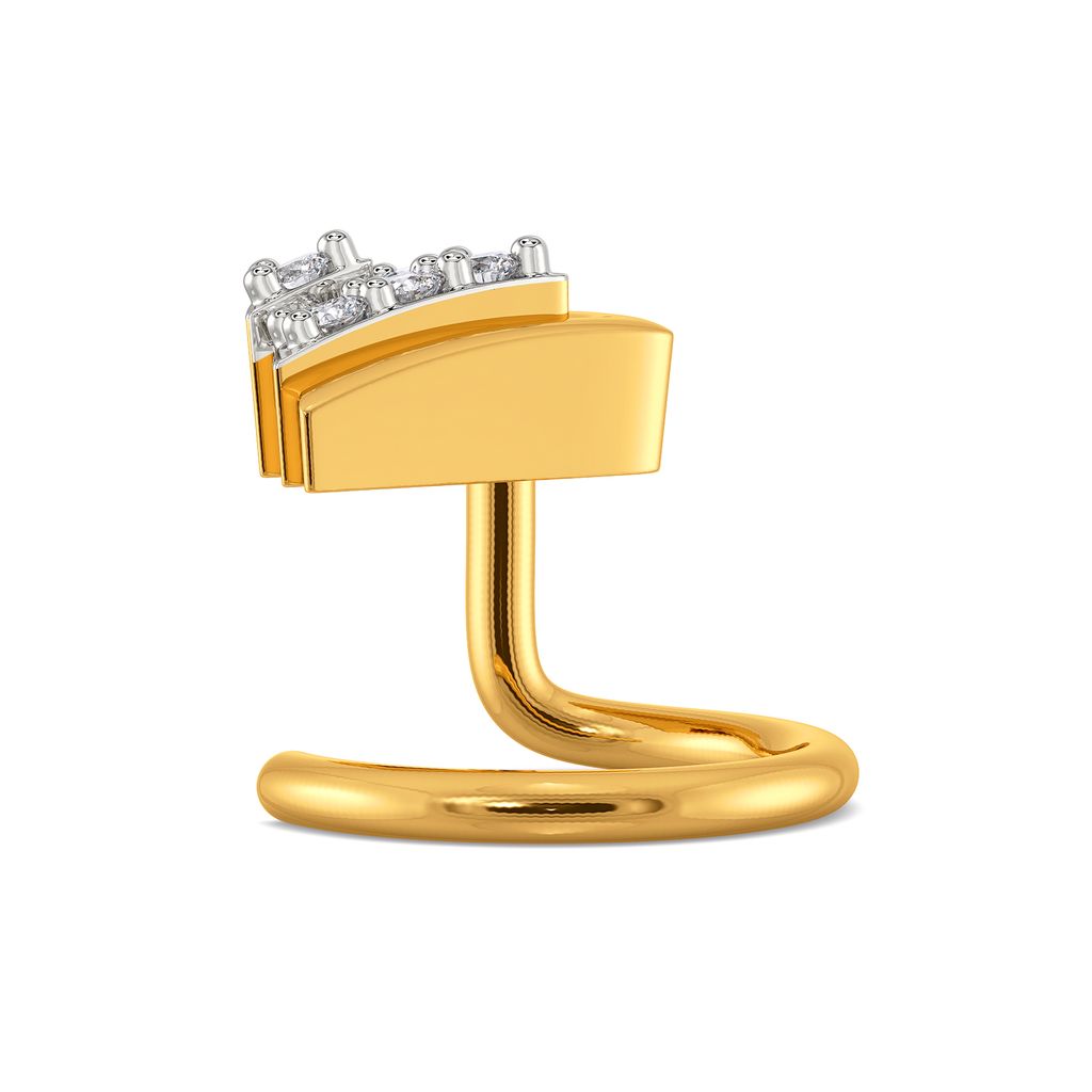 Bow of the Brave Diamond Nose Pins