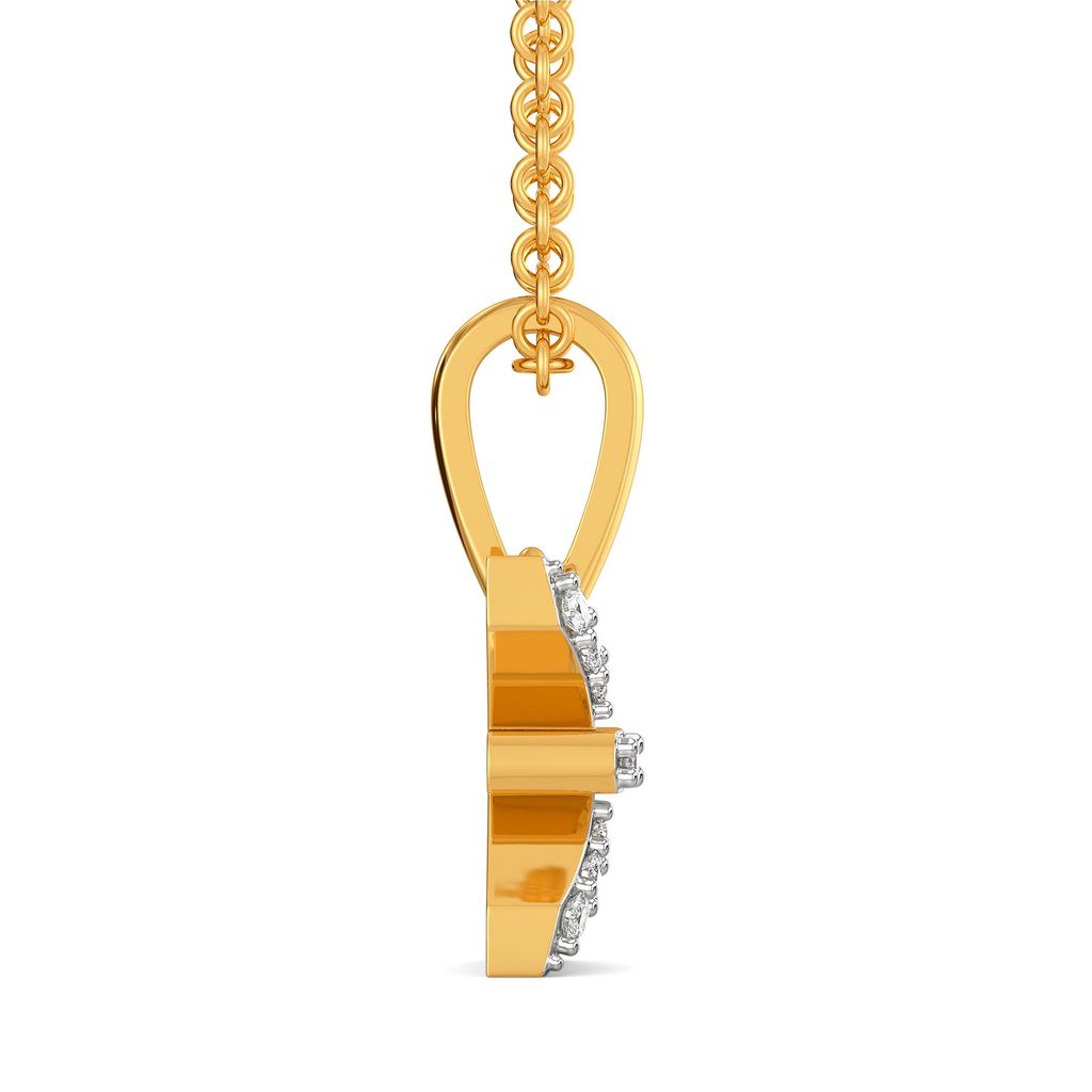Disco Ribbons Diamond Pendants