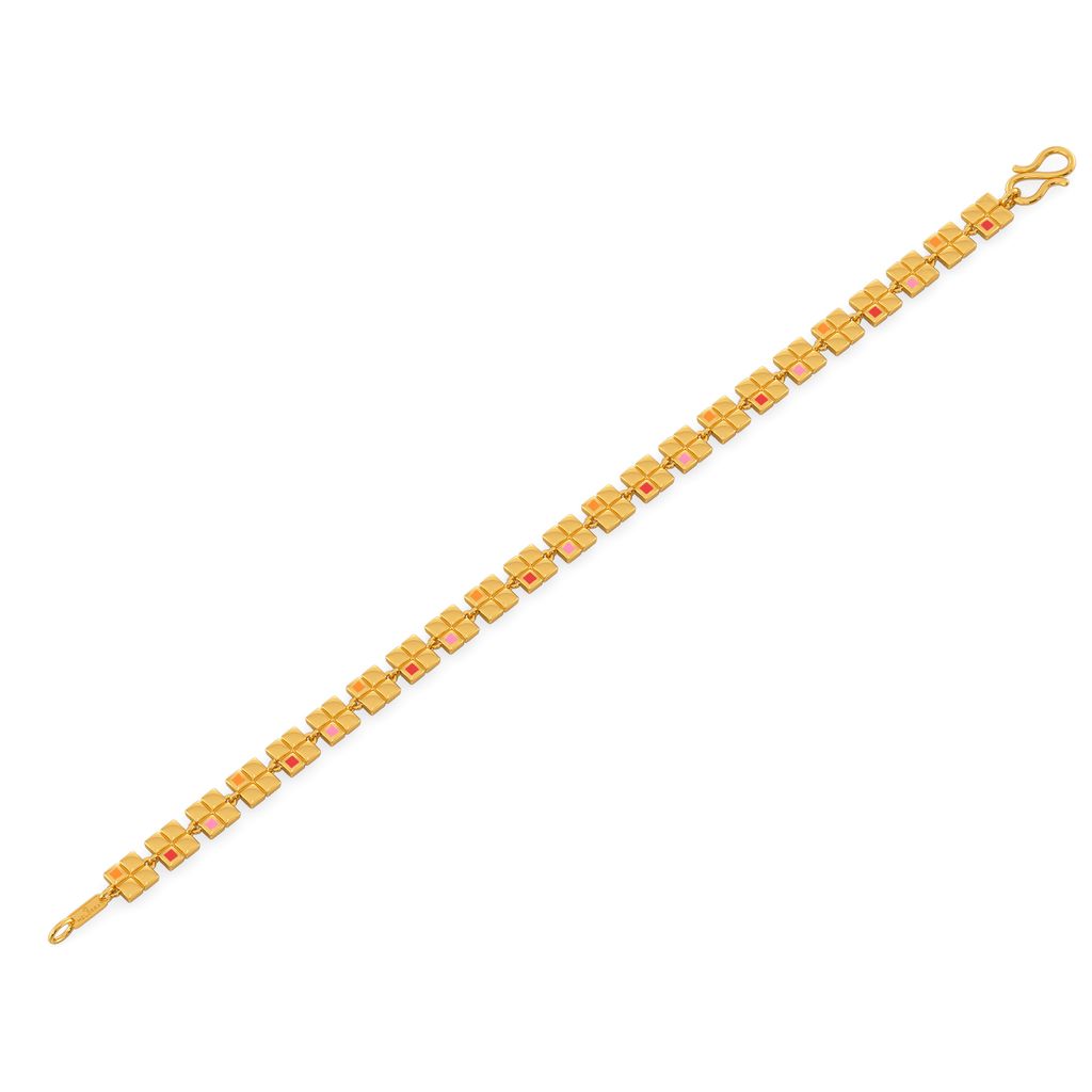 Digital Prints Gold Bracelets