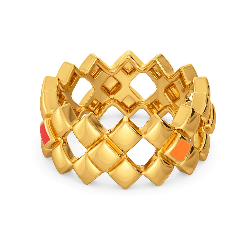 Chic Geometry Gold Rings alternate view 3