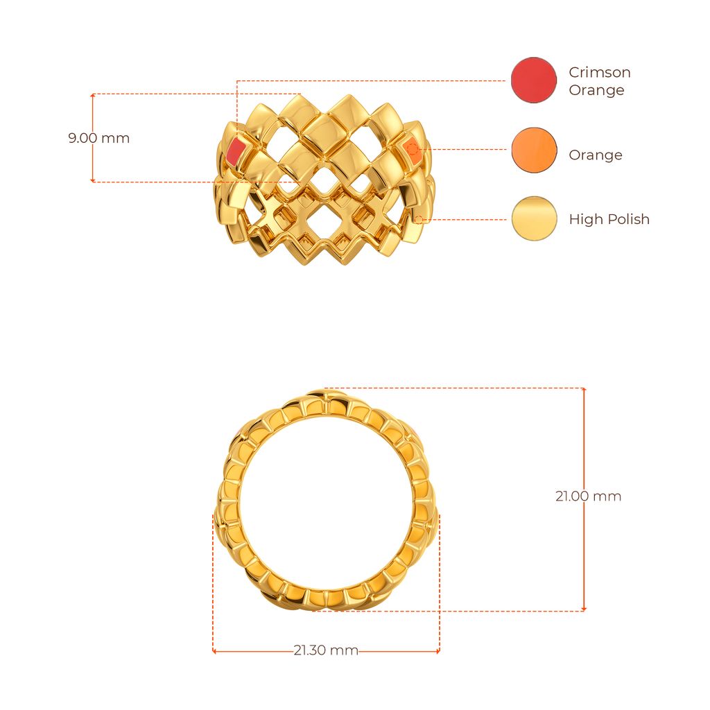 Chic Geometry Gold Rings image