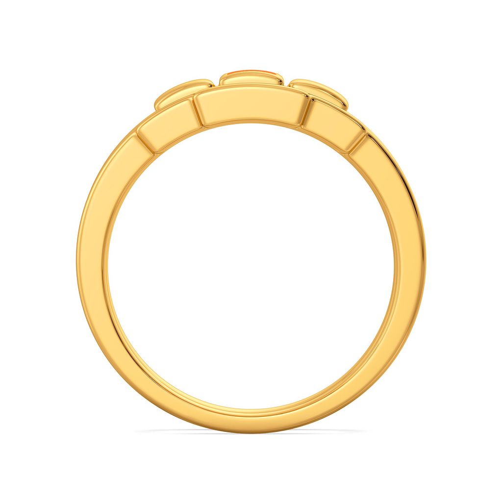 Grid Rules Gold Rings image