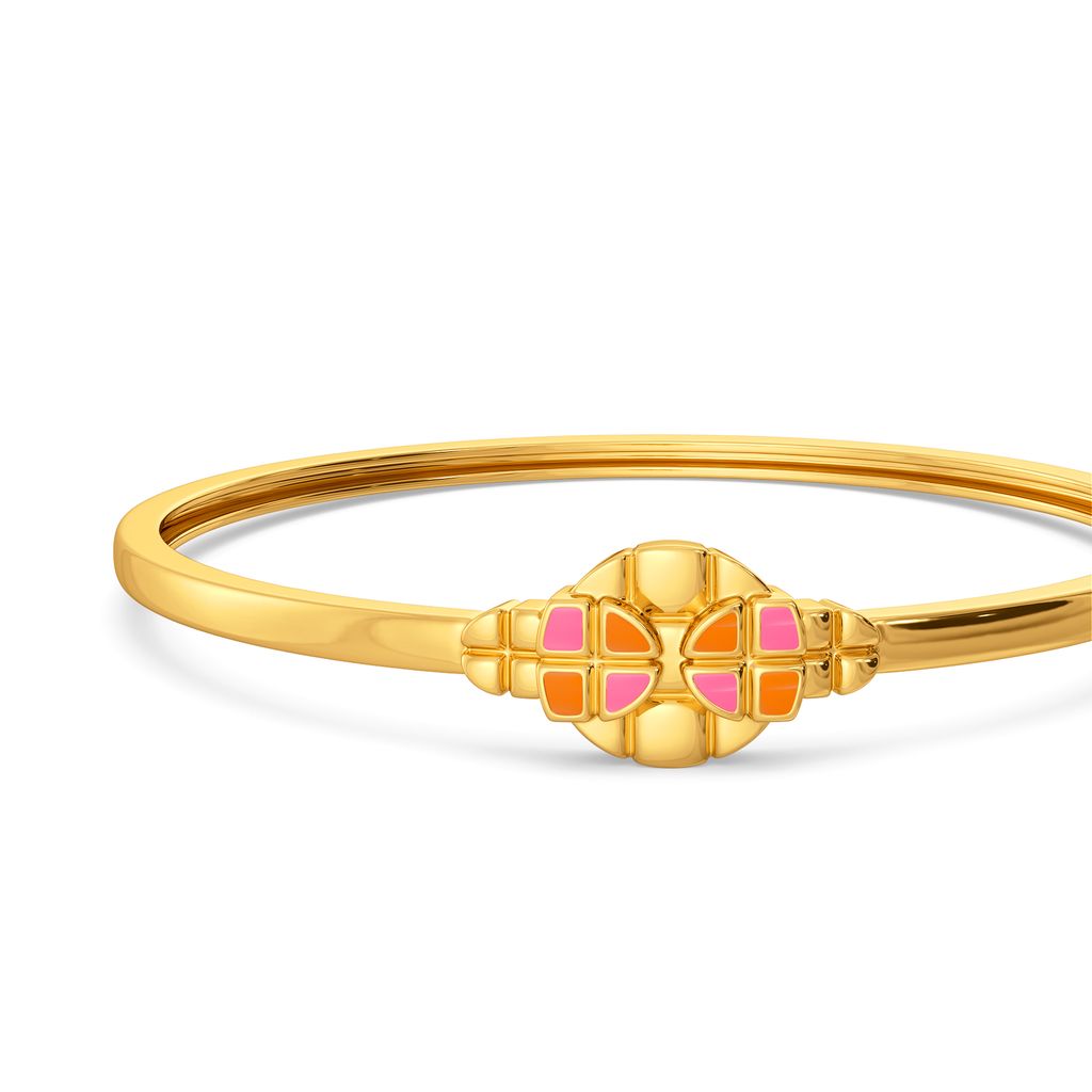 Digital Drama Gold Bangles