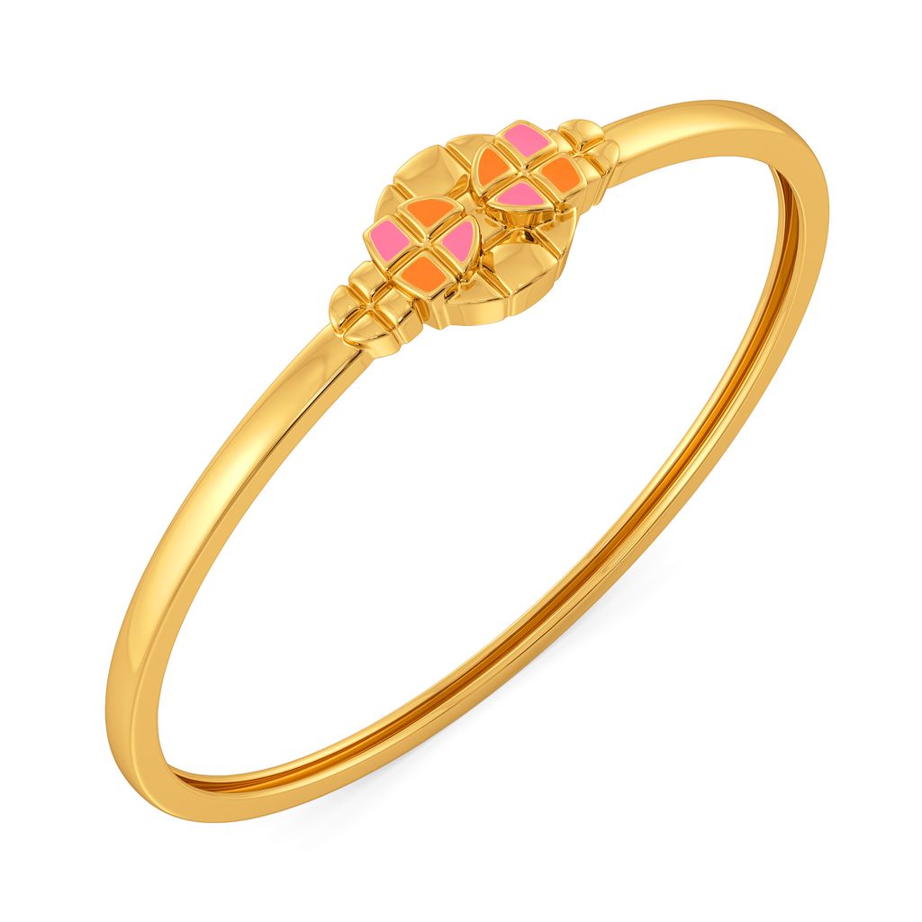 Digital Drama Gold Bangles
