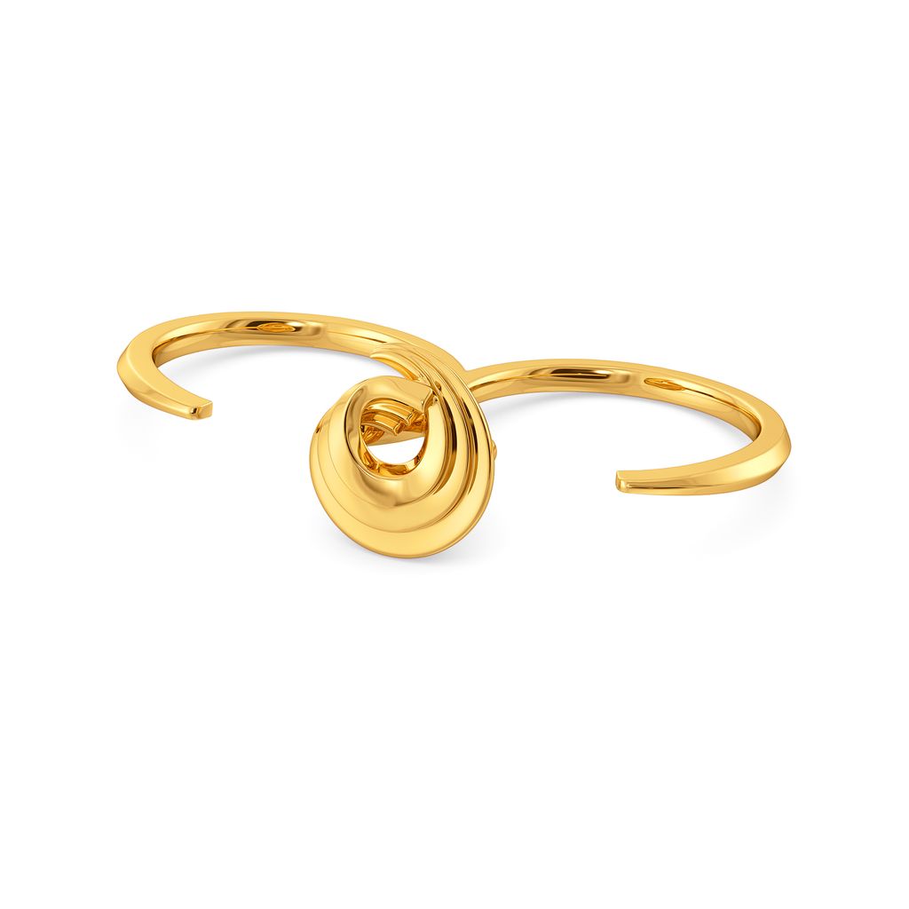 Sharp Swirls Gold Rings alternate view 3