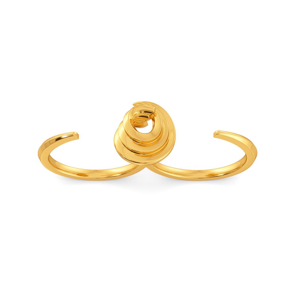 Sharp Swirls Gold Rings alternate view 2