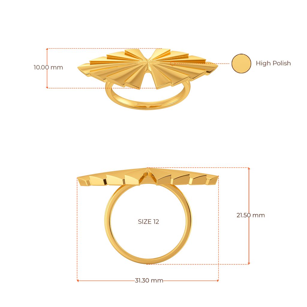 Fan The Drama Gold Rings image