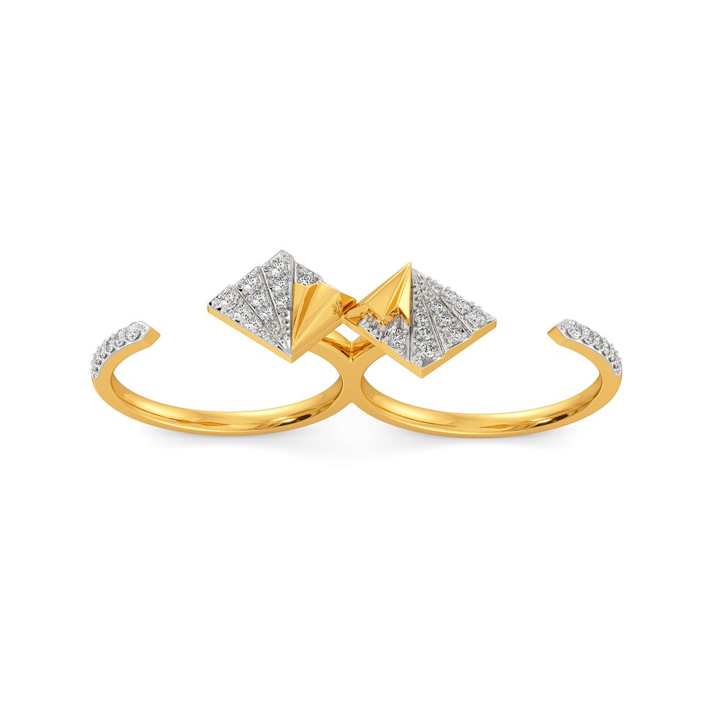 Majestic Folds Diamond Rings alternate view 2