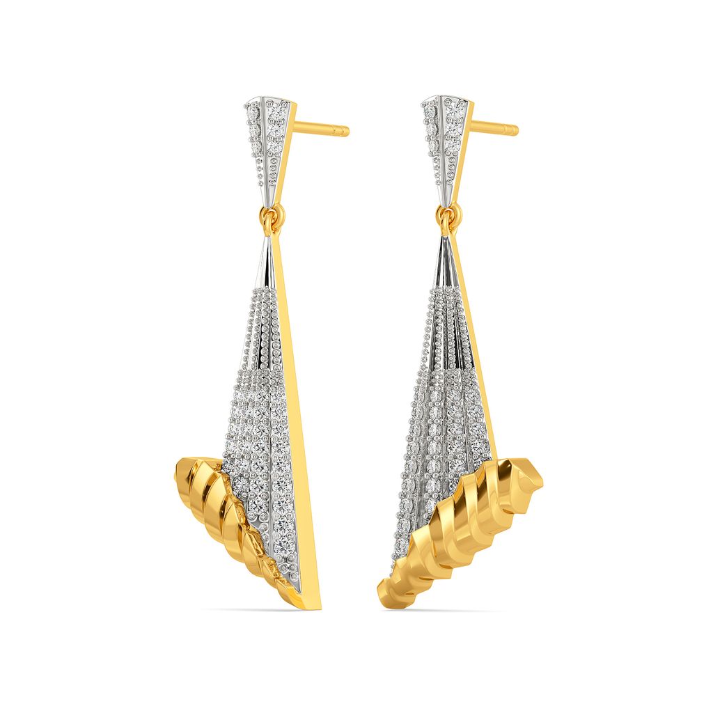 Sleek N Sharp Diamond Earrings