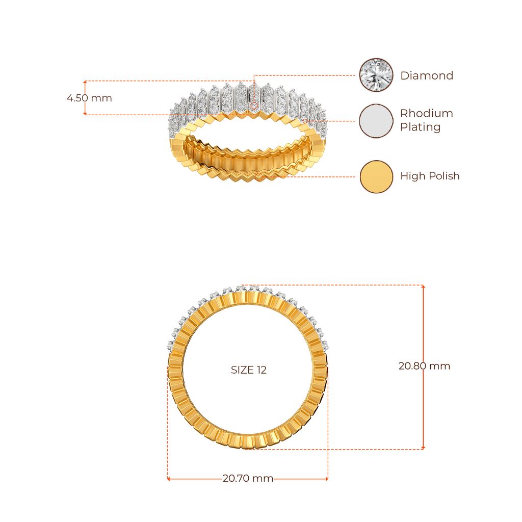 My Kinda Pleats Diamond Rings image