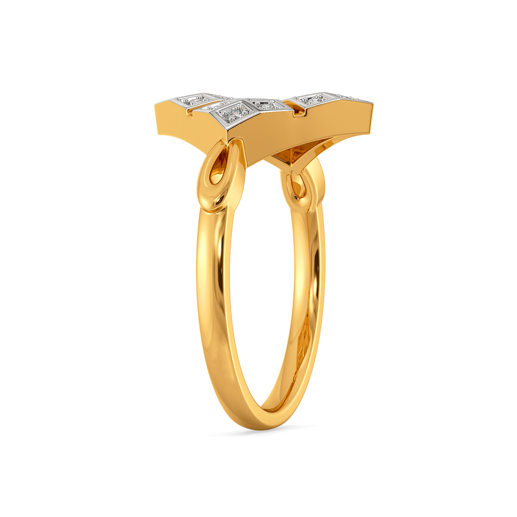 Plaid Unraveled Diamond Rings image