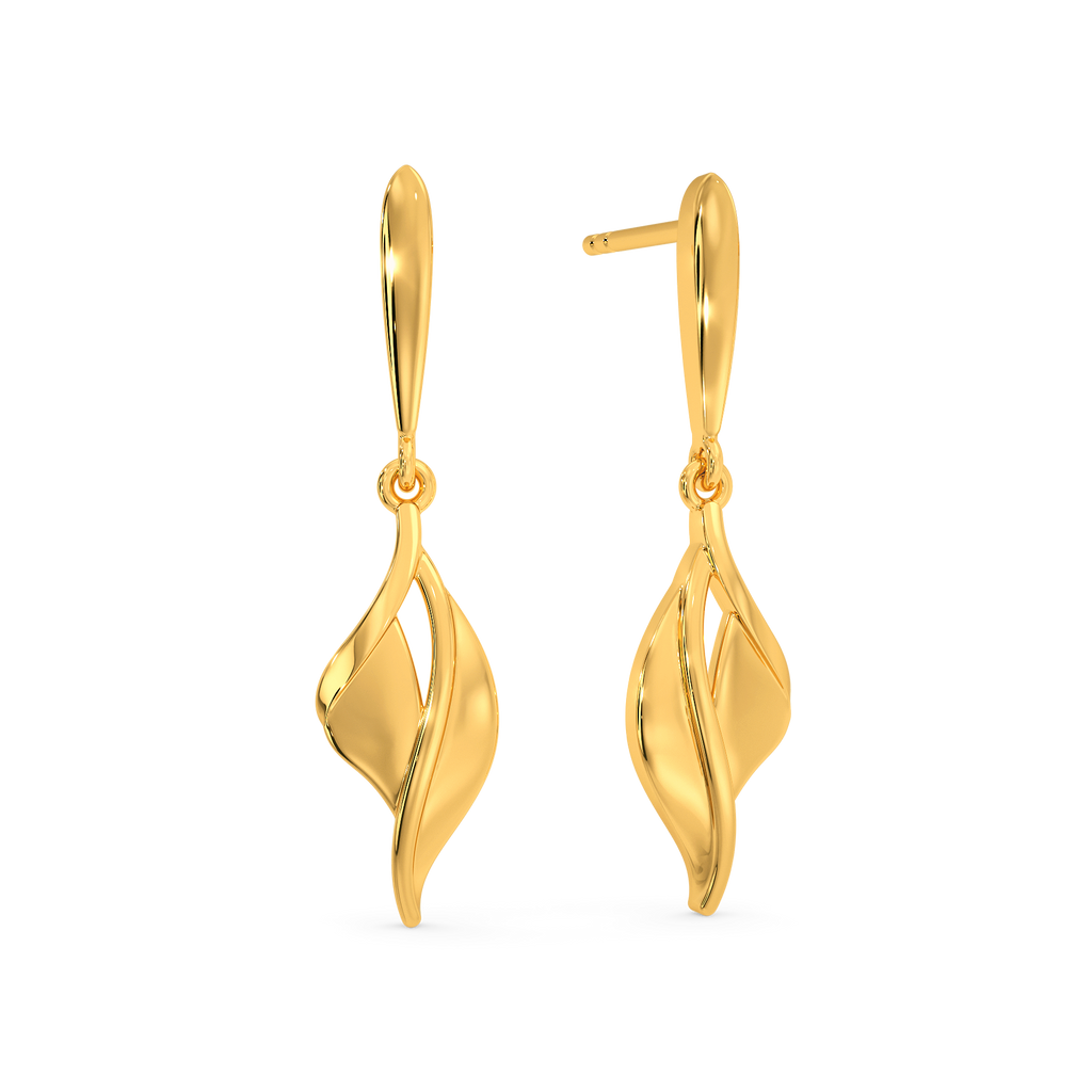 Wrapped in Cozy Gold Earrings